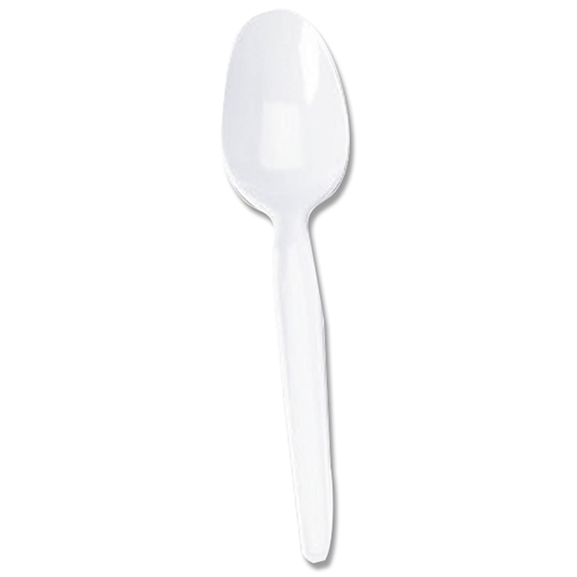 Dixie Th207 Plastic Cutlery Heavyweight Teaspoons, White (Pack Of 100)