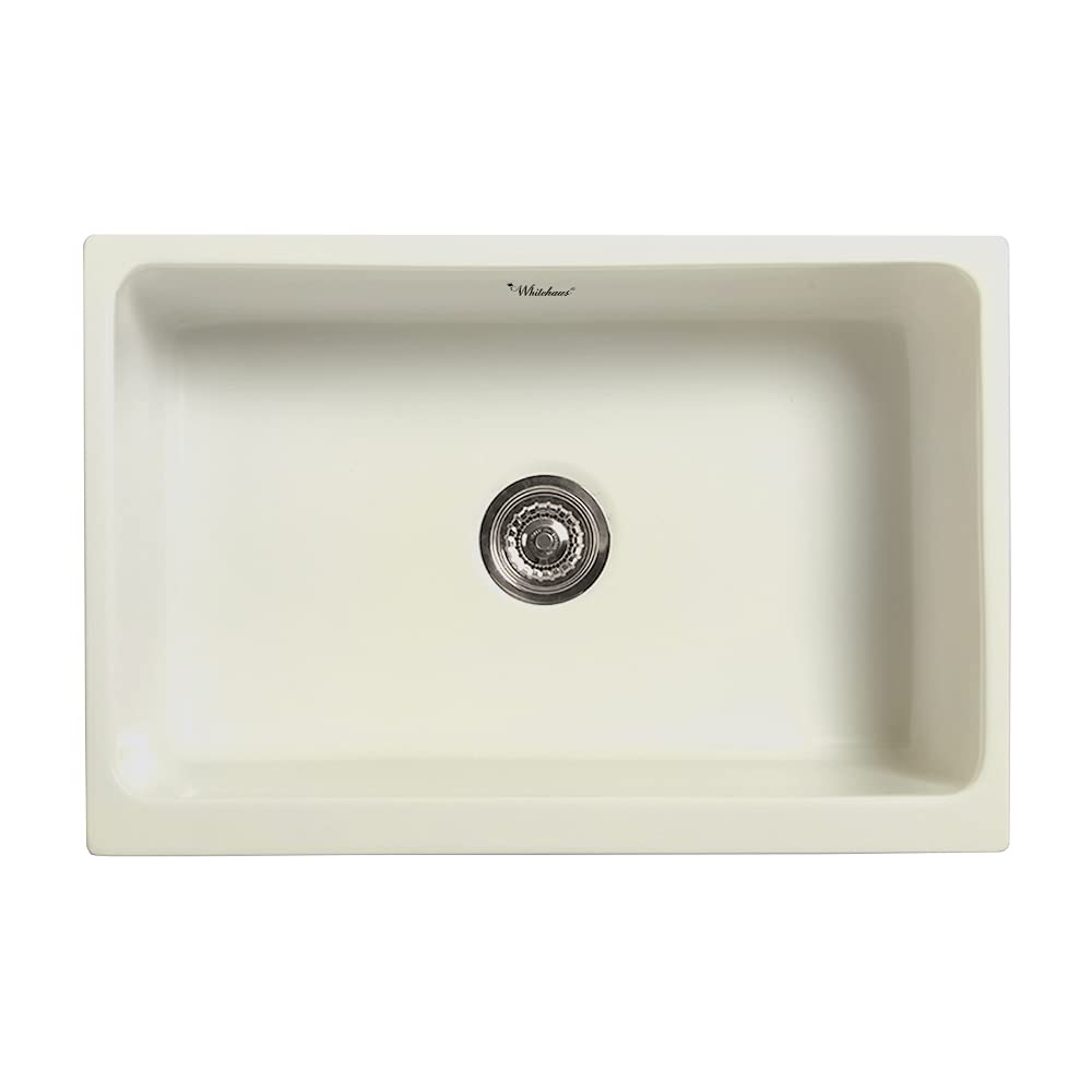 Whitehaus Collection Whq5530-Biscuit Glencove Kitchen, Fireclay, Front Apron Sink, Large, Biscuit