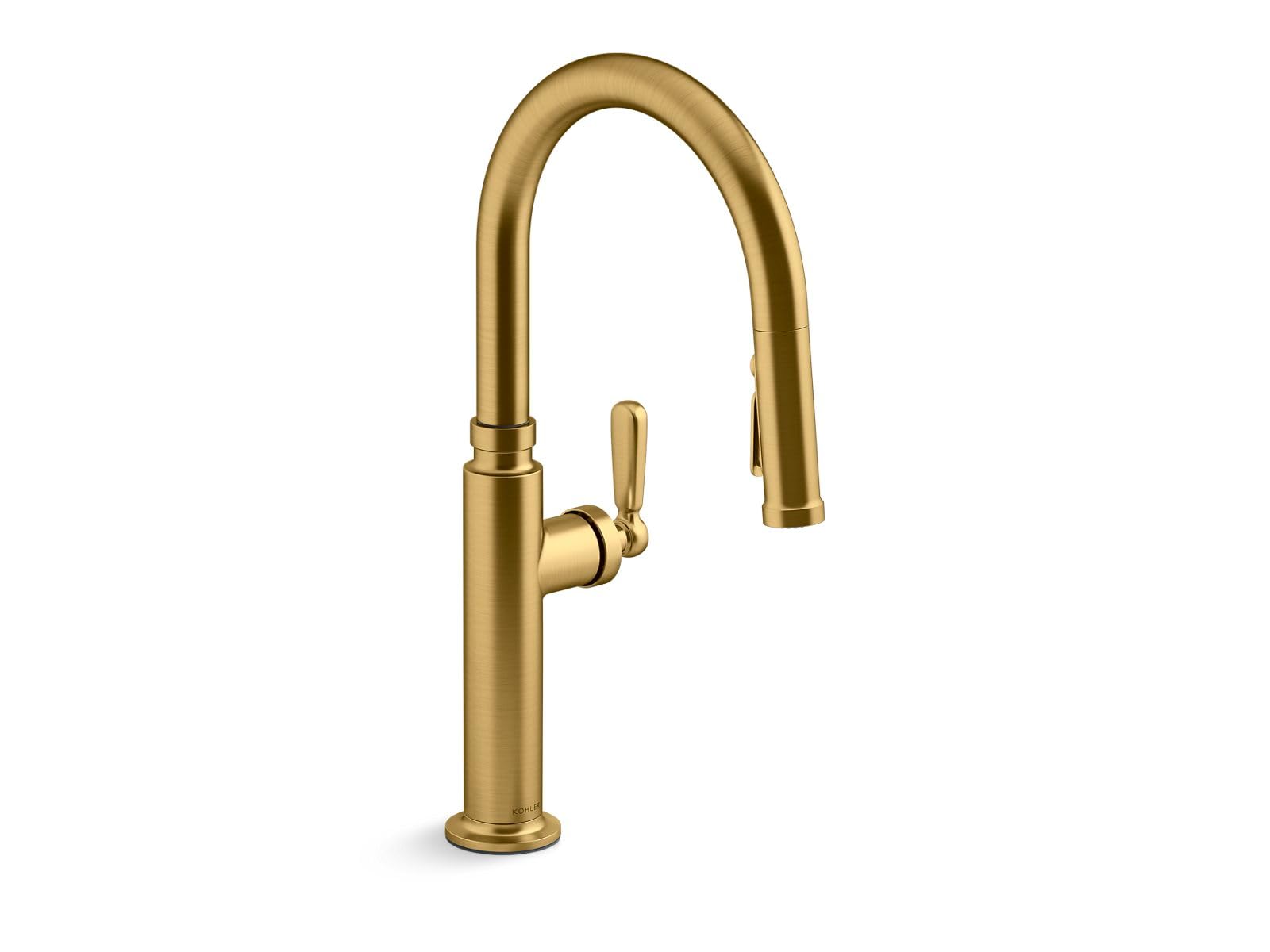 Kohler K28358-2MB Edalyn by Studio McGee 1.5 GPM Single Hole Pull Down Kitchen Faucet with Boost Spray, DockNetik, ProMotion, an