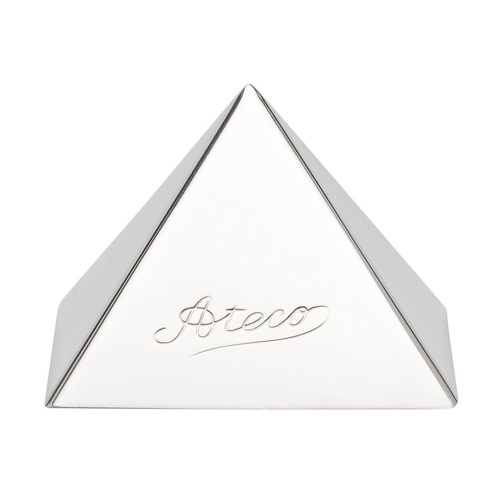 Ateco Stainless Steel Small Pyramid Mold, 2.25 By 1.5-Inches High,Silver