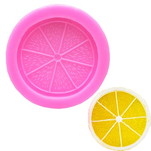 2Pcs Lemon Slice Orange Fruit Piece Silicone Molds Set For Diy Fondant Candy Making Chocolate Mold Desserts Ice Cube Gum Clay So