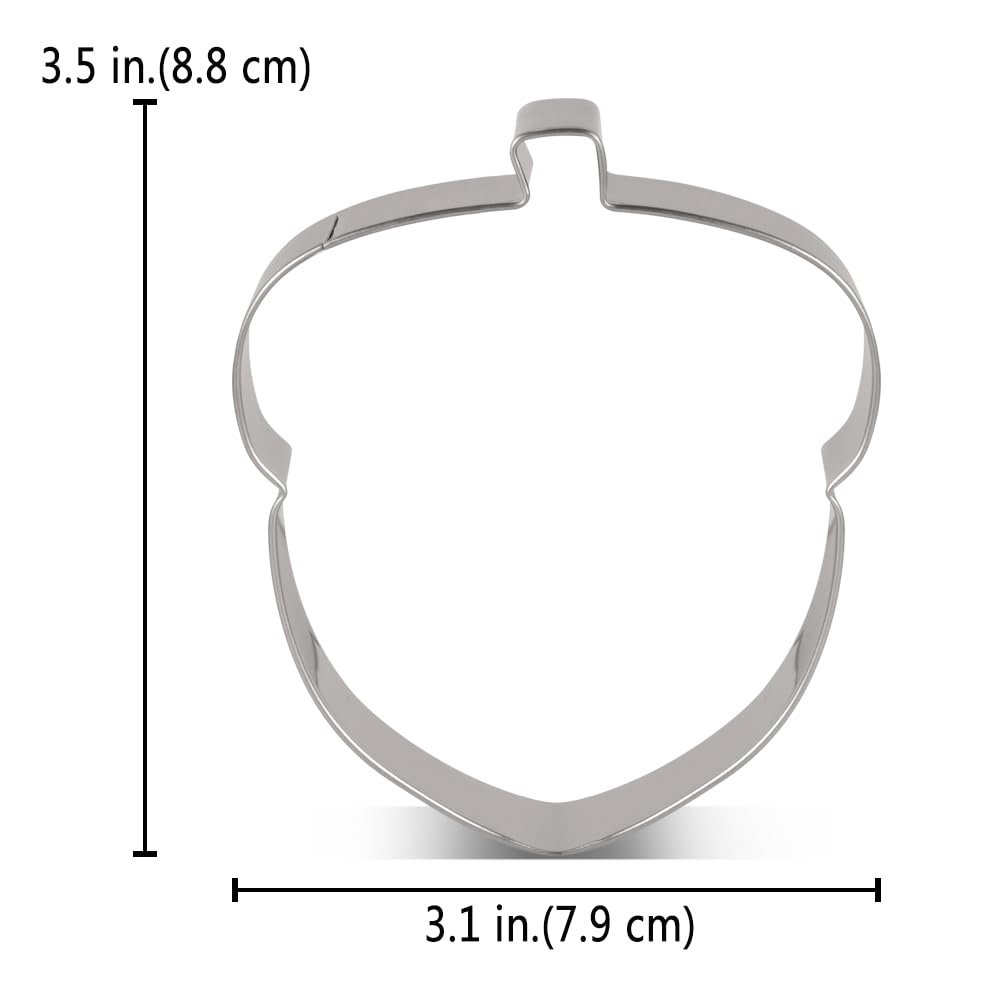 Liliao Squirrel And Acorn Cookie Cutters For Thanksgiving - Stainless Steel