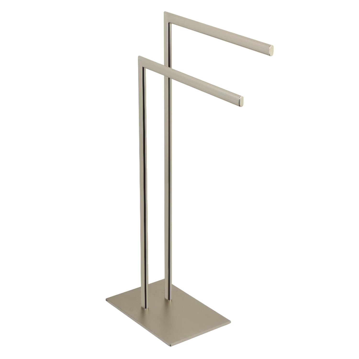 Kingston Brass Scc3098 Pedestal Dual Towel Rack, Brushed Nickel