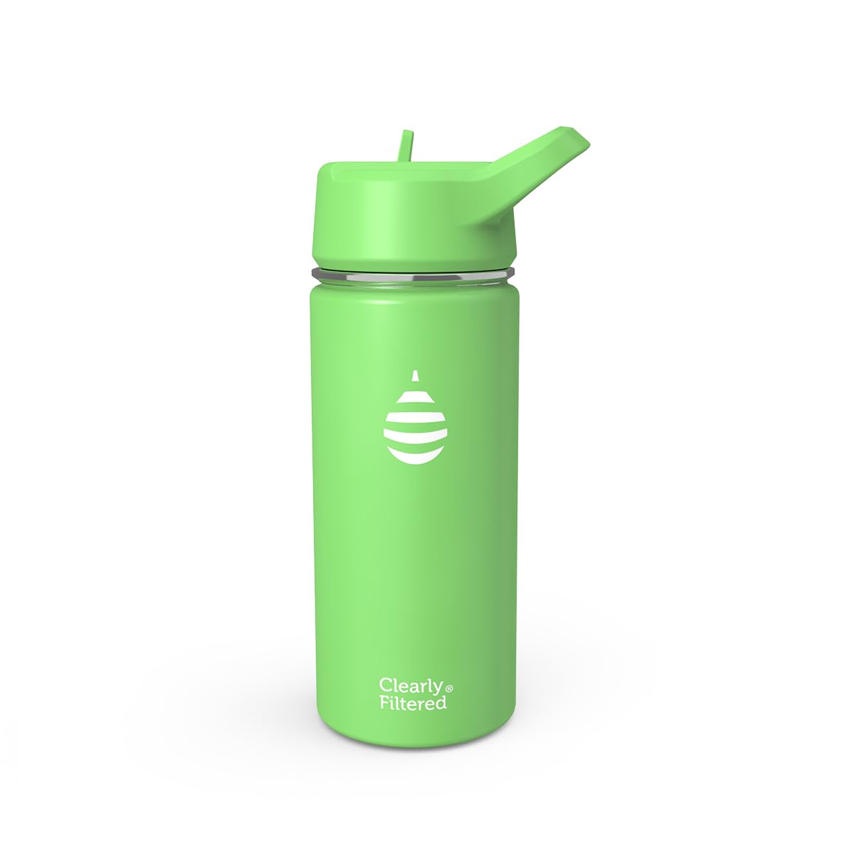 Clearly Filtered Water Bottle | Removes 200+ Contaminants, DoubleWall Insulated Stainless Steel, BPA/BPS Free, Phthalate Free, 
