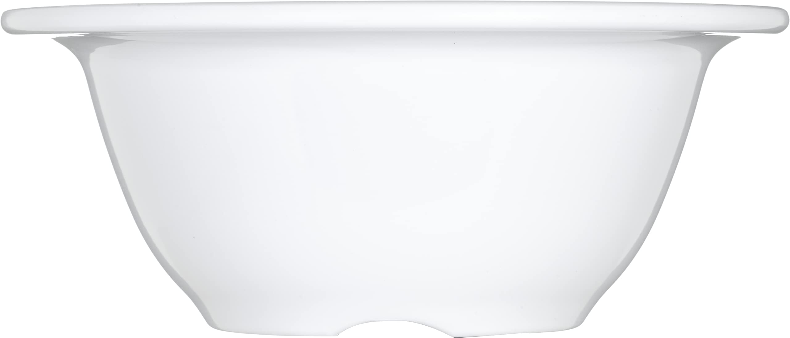 Carlisle Foodservice Products Sierrus Reusable Plastic Bowl For Buffets, Restaurants, And Home, Melamine, 10 Ounces, White, (Pac