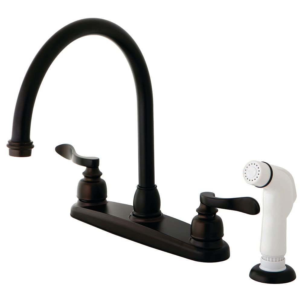 Kingston Brass KB8795NFL NuWave French Centerset Kitchen Faucet  Oil Rubbed Bronze