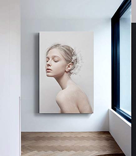 Looife Beauty Potrait Canvas Wall Art, 12X18 Inch Body Art Giclee Prints Wall Decor For Living Room, Bedroom, Office And Hotel