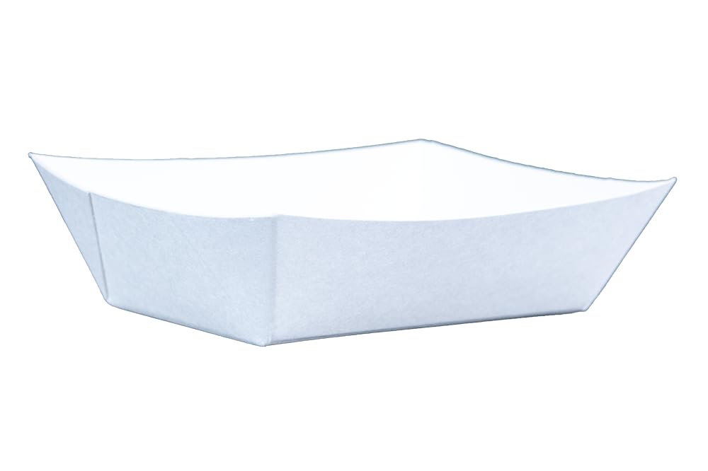 Southern Champion Tray 0552 #50 Paperboard Food Tray, 1/2 lb Capacity, White (Pack of 1000)