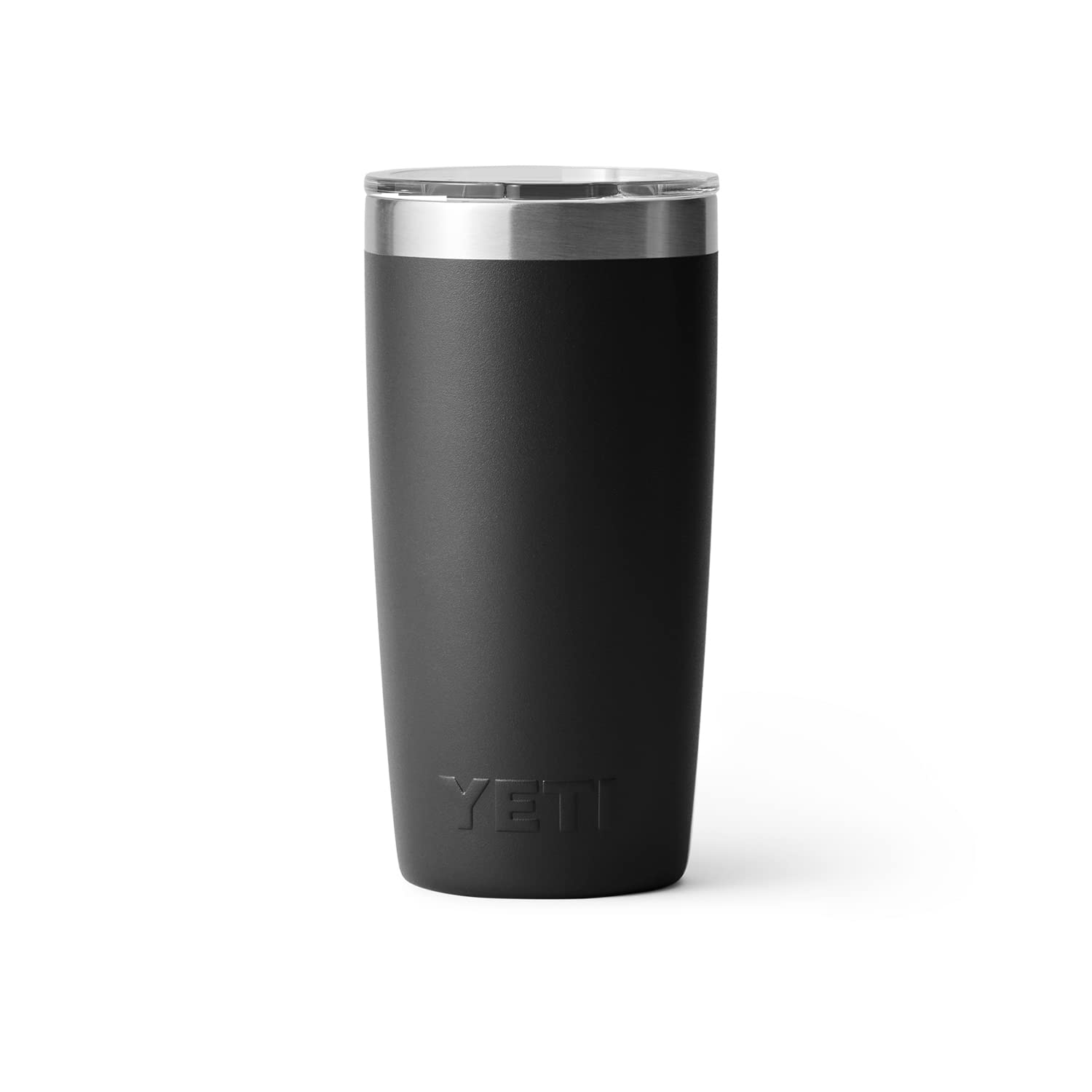 YETI Rambler 10 oz Tumbler - Stainless Steel, Vacuum Insulated, MagSlider Lid, Black, 2.83" x 5.66", Model 210715039