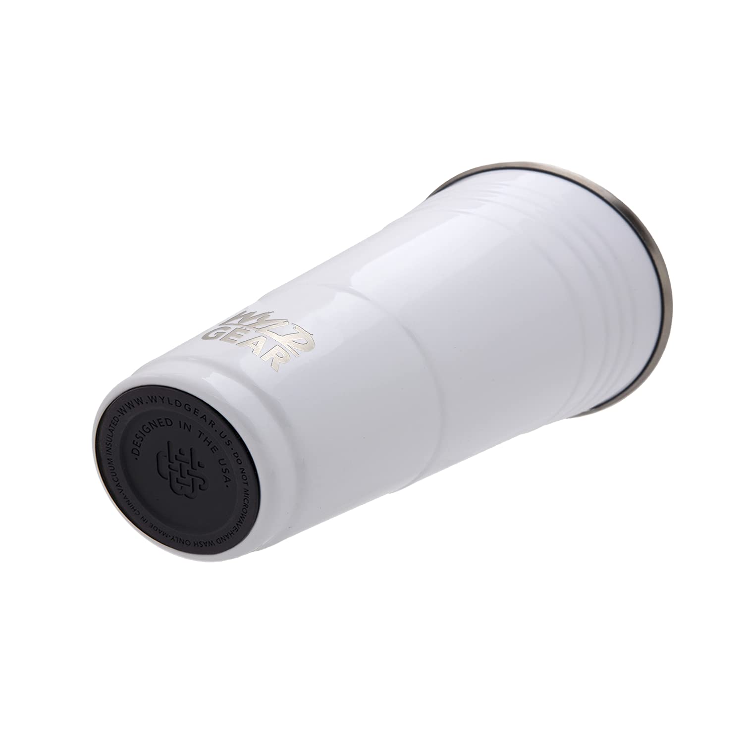 Wyld Gear Wyld Cup - Stainless Steel, Vacuum Insulated Tumbler Party Cup With Lid - 32Oz White