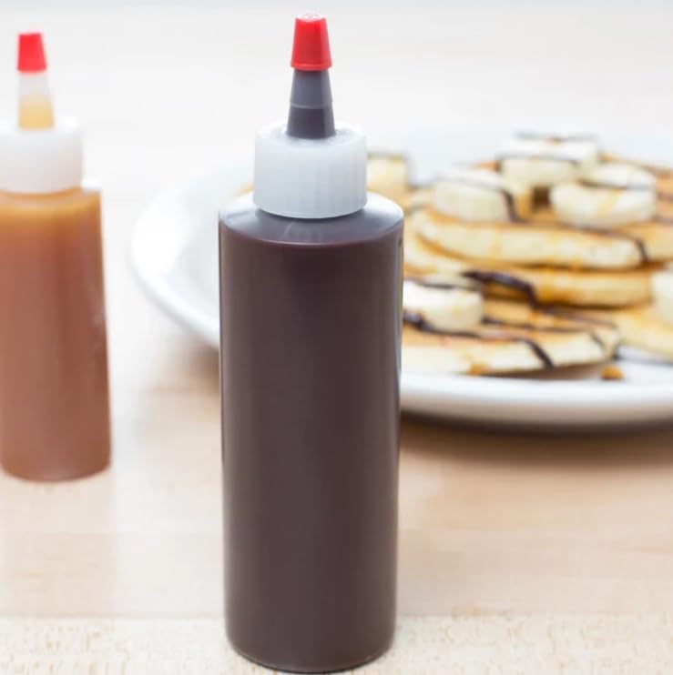 Ljdeals 4 Oz Plastic Squeeze Bottles With Yorker Caps, For Hair Color, Lotion, Condiments, Paints, Craft, Sauce And Morepack Of