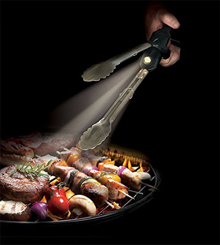 Outdoor Edge Gmt-20 Grill Beam Lighted Stainless Steel Barbecue Tongs