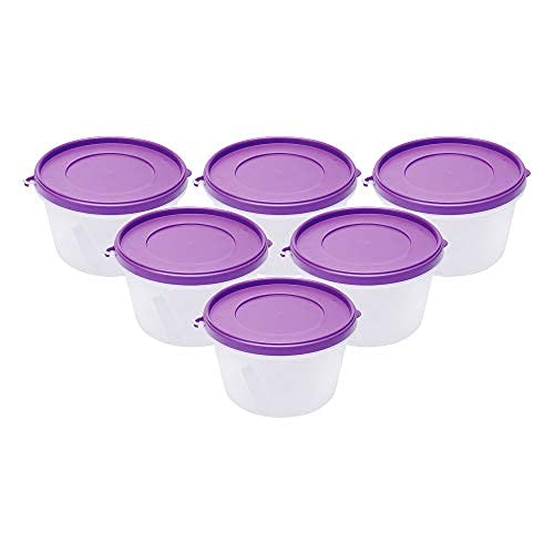 Cutting Edge Nesterware 750Ml Stackable Food Container (Set Of 6, Purple)