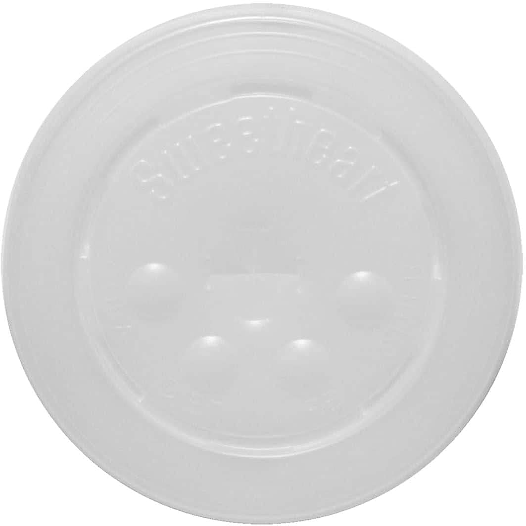Solo L16BL-0100 Id Straw Slot Plastic Lid -translucent - For Solo Paper Cold Cups (Case of 2000)