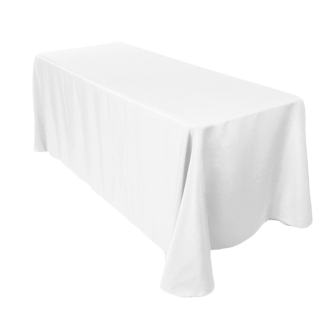 Sparkles Make It Special Leading Linens 90'' X 156'' Inch Rectangular Polyester Cloth Fabric Linen Tablecloth - Wedding Receptio