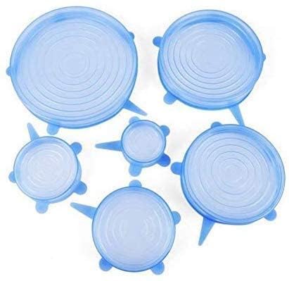 GNOLY Flexible Covers Stretchable Lids Different Sizes Food Storage Covers Freezer Safe, Food Safety Reusable Lids For Utensils,