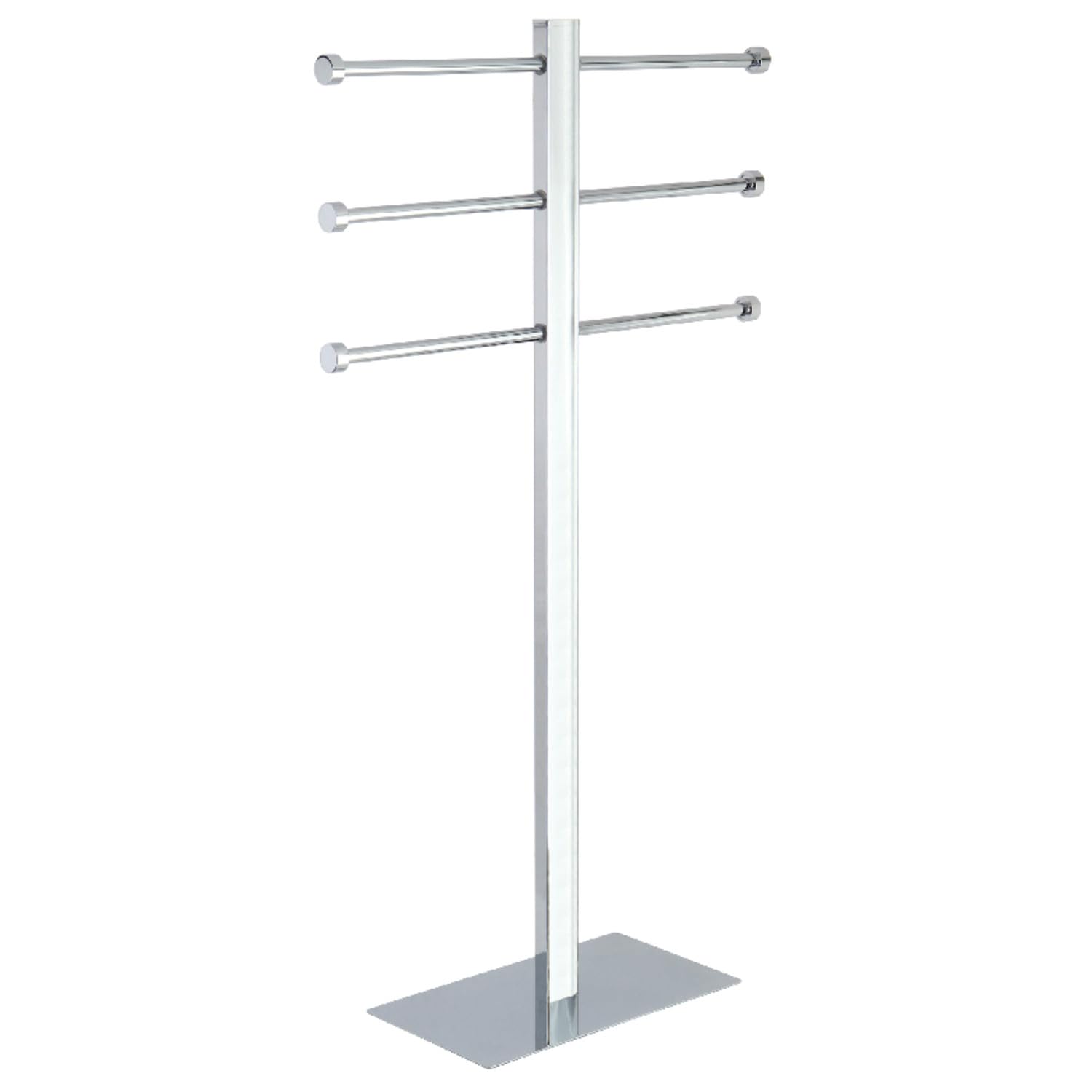 Kingston Brass Ccs6021 Edenscape Freestanding Stainless Steel Towel-Holder, 36-1/16-Inch, Polished Chrome