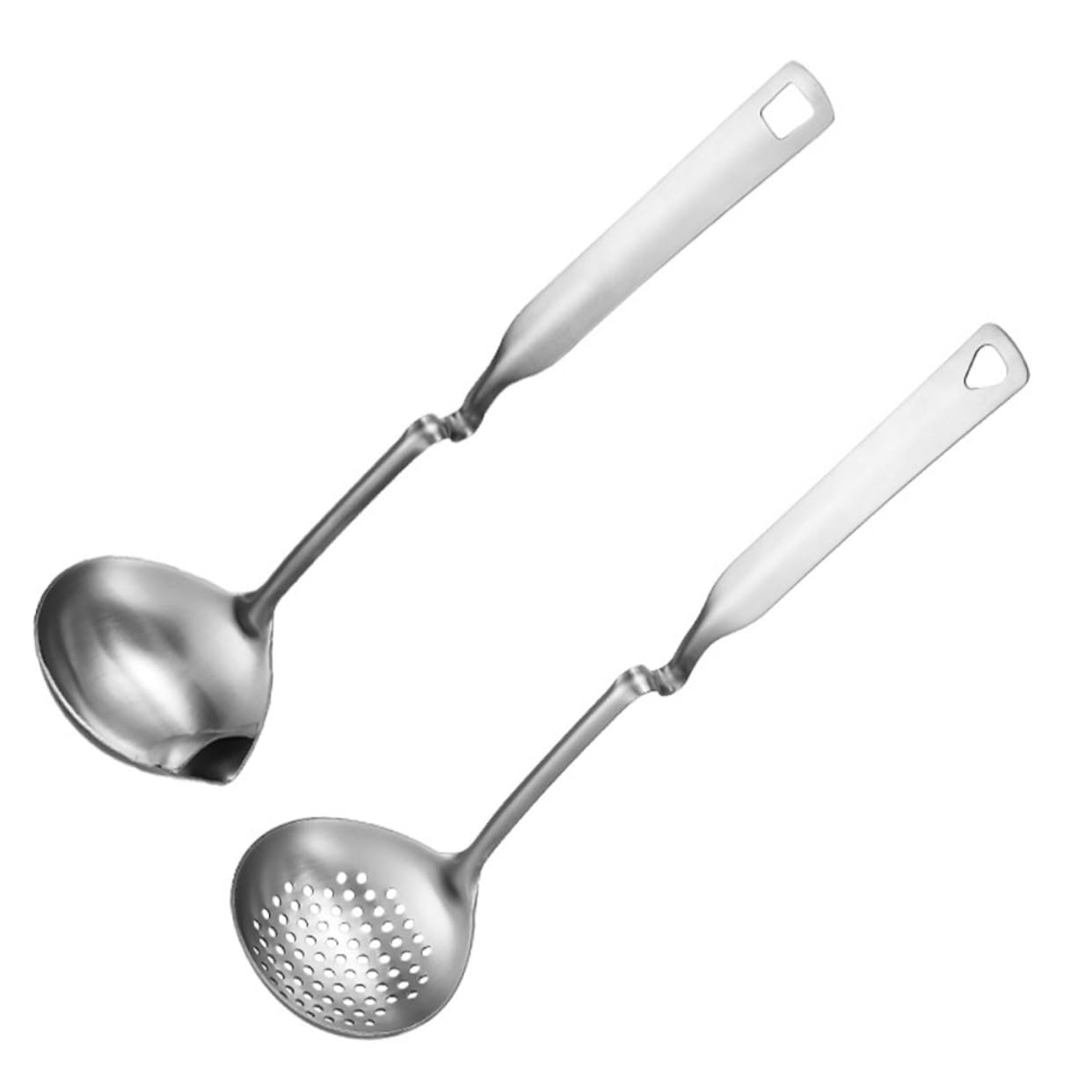Soup Spoon Stainless Steel Slotted Spoon Soup Ladle Kitchen