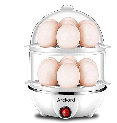 Arckord Multifunction Electric Egg Boiler Cooker And Steamer Automatic Off Egg Boiler Cooker Machine Ideal For Kitchen (Multicol
