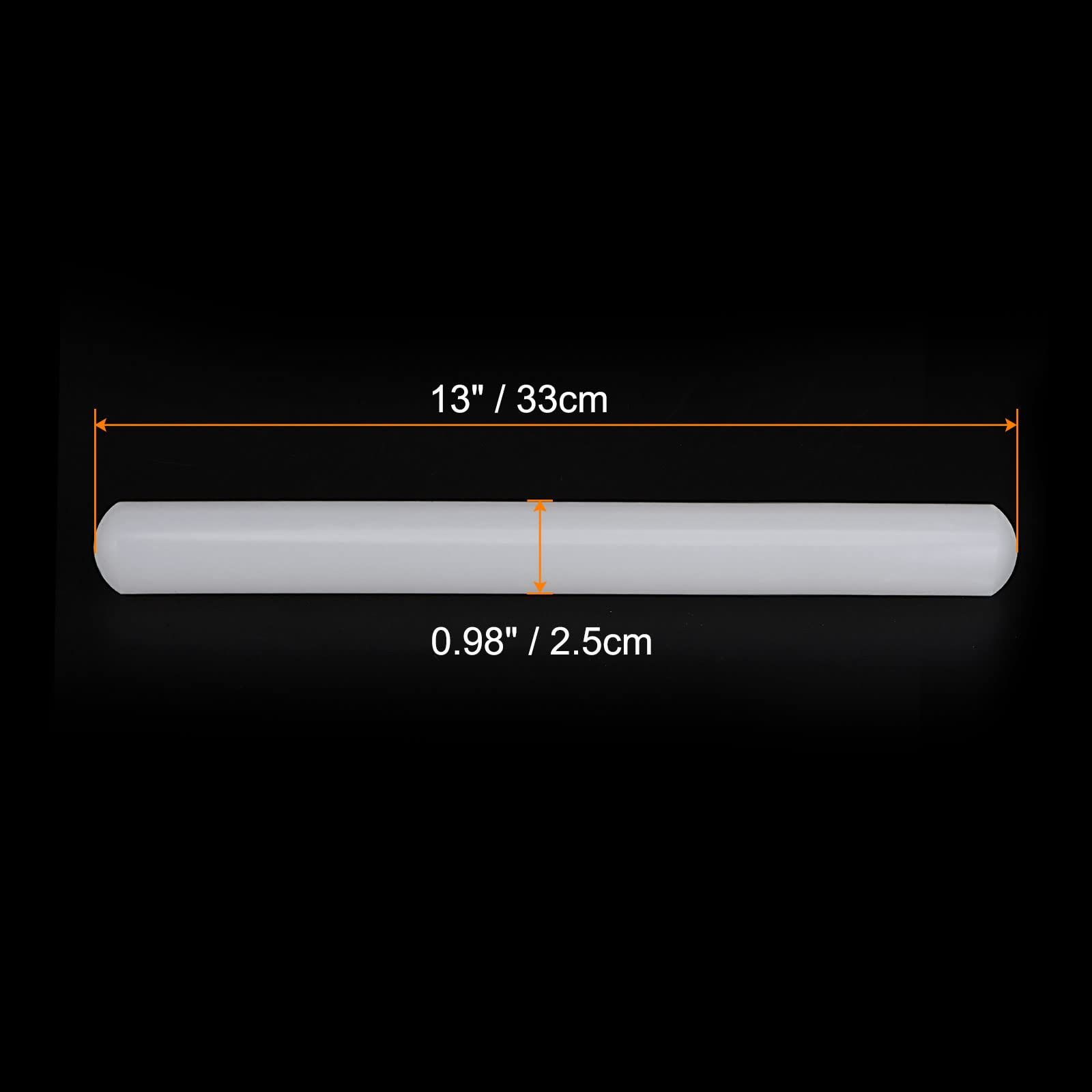 Harfington Fondant Rolling Pin 13 Inch X 0.98 Inch Pp Plastic Non-Stick Fondant Roller Dough Roller Kitchen Decorating Tools For