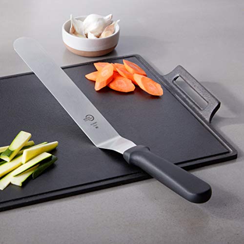 Mercer Culinary Offset Spatula, 10 Inch, Stainless Steel,Black