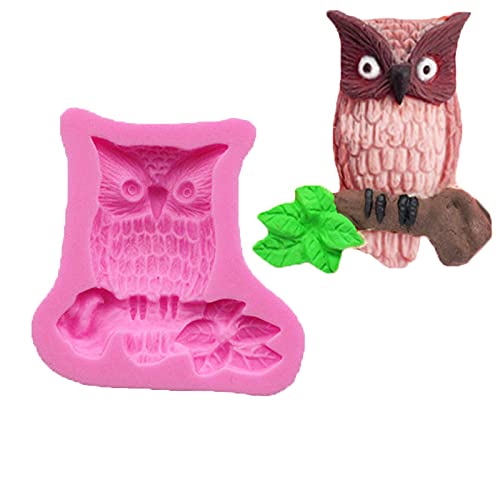 Cestony Owl And Moon Silicone Molds For Diy Cake Fondant Biscuit Cookies Soap Sugar Pudding Chocolate Hard Candies Dessert Candl