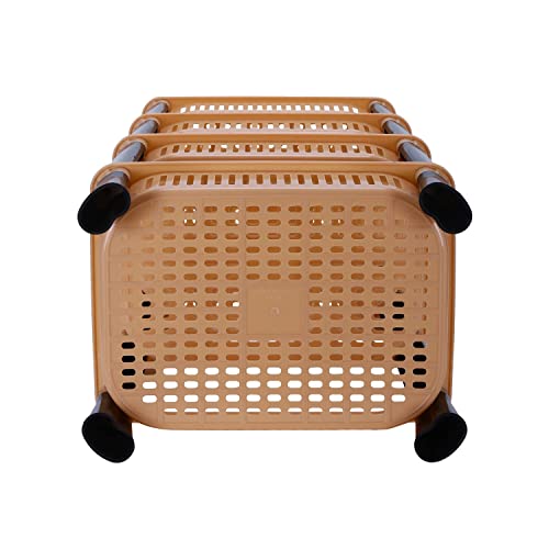 Entisia Multi Layer Storage Rack Stand - Multi Purpose Vegetable Storage Rack, Plastic Space Saving Basket Organizer for Office,