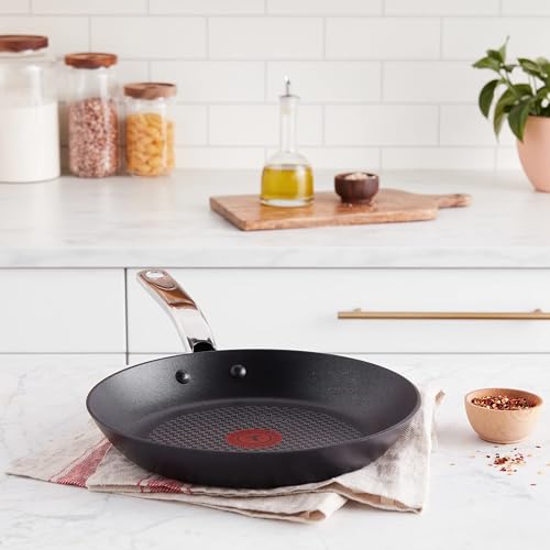 T-Fal Prograde Nonstick Fry Pan 10 Inch Induction Oven Broiler Safe 500F Cookware, Pots And Pans, Dishwasher Safe Black