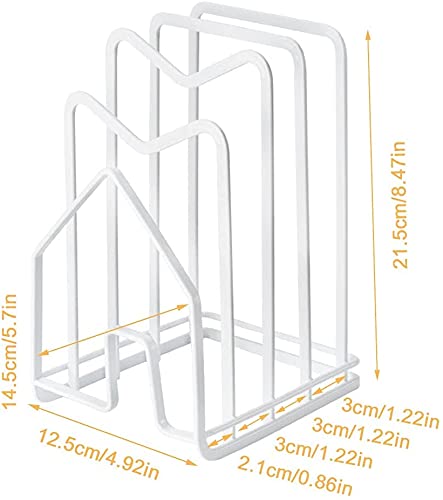 Sunfcon Cutting Board Rack Chopping Board Organizer Pot Pan Lids Holder Thin Bakeware Baking Tray Drying Display Stand Kitchen C