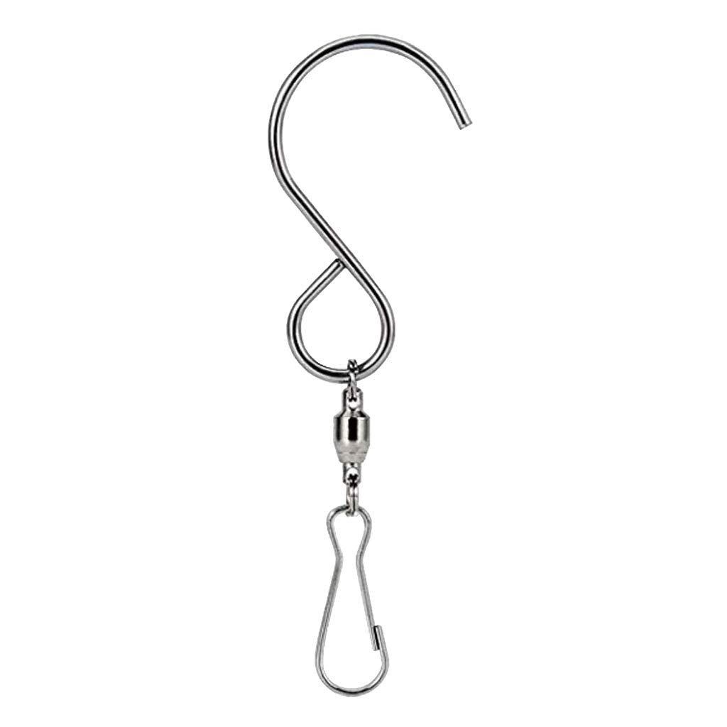 Merishopp 60 Pieces Hanging Stainless Steel Swivel Hooks Clip For Wind Chime Bell