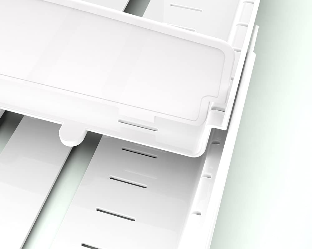 Everie Extendable Food Container Lid Organizer For 12 ' ' Deep Cabinets, Adjustable Length 13.4 '' - 20.5 '', Gs01-Ss