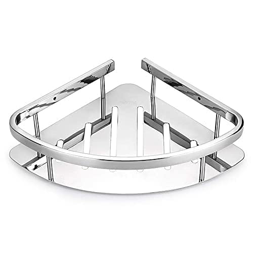 Jagger Jbc2212 Multipurpose Wall Mount 304 Stainless Steel Corner Bathroom Selves/Kitchen Shelf/Rack/Caddy Basket/Bathroom Acces