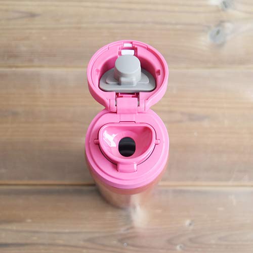 Tiger Water Bottle, 16.9 Fl Oz (500 Ml), Sahara Mug, Stainless Steel Bottle, One Touch, Lightweight, Opera Pink Mcx-A501Po