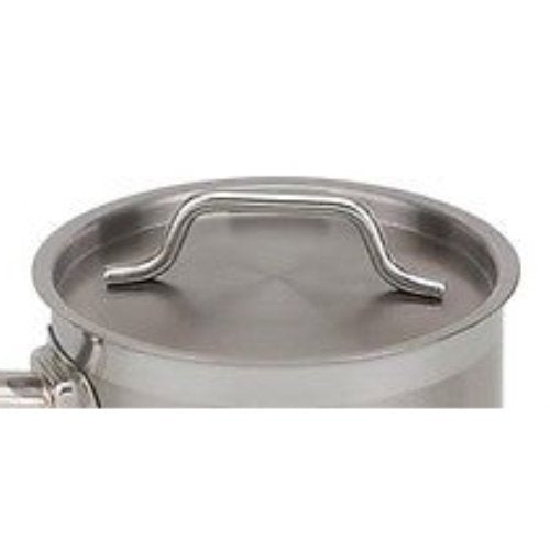 Royal Industries Saucepan W Lid 4.5Qt Saucepot Induction Cookware Stainless Steel Pot,Long Sturdy Handle 7.9''Diam 5.56.1''H Sil