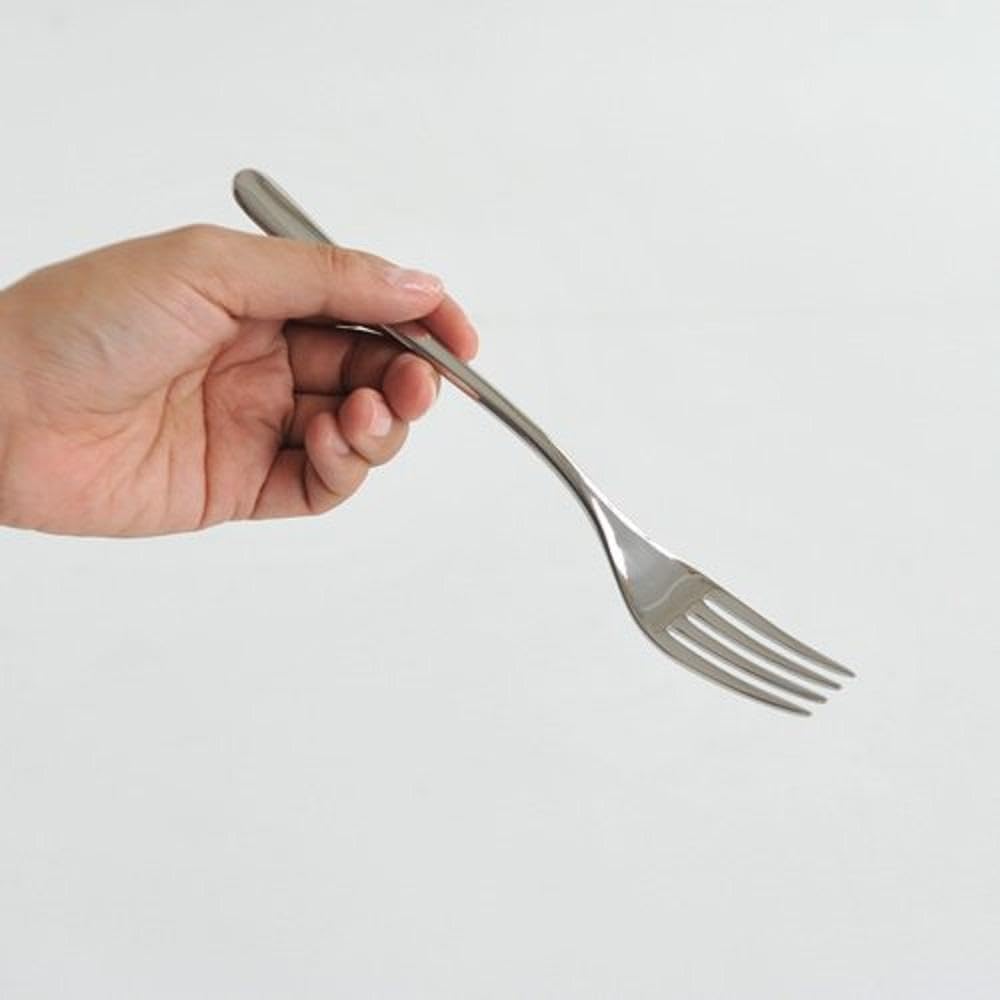 Alessi Lcd01/2R4 ''Caccia'' Table Fork 4 Prongs, Silver