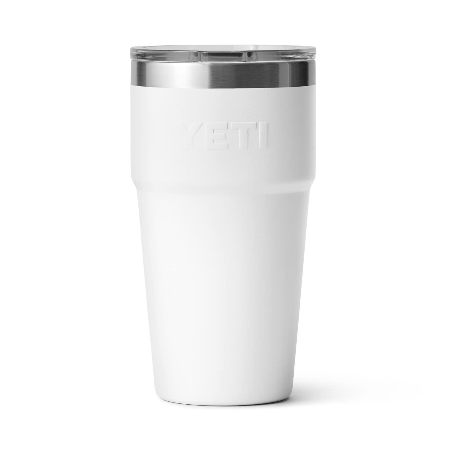 Yeti Rambler Stackable Pint, Vacuum Insulated, Stainless Steel With Magslider Lid, White