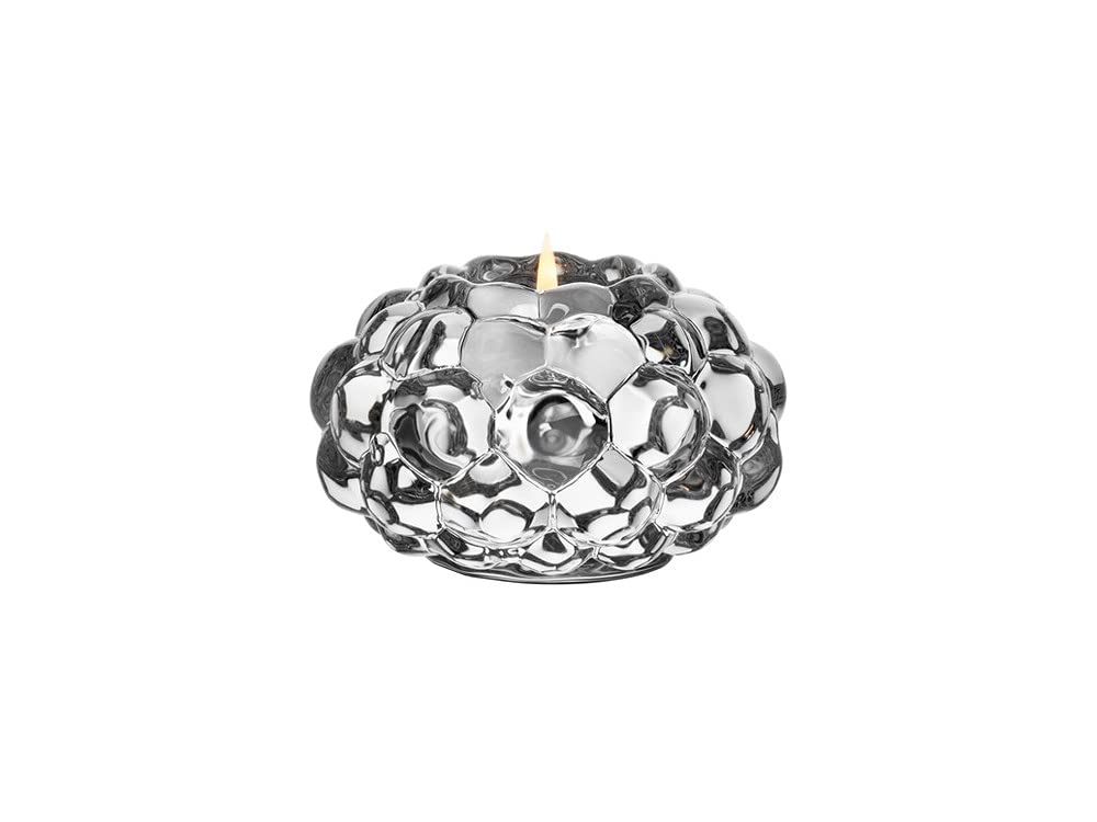 Orrefors Raspberry Votive.,