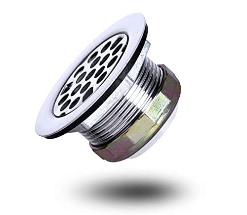 Varnahome Stainless Steel Shower Strainer Assembly W/Flat Grid Strainer For Bar Or Bathroom Sinks