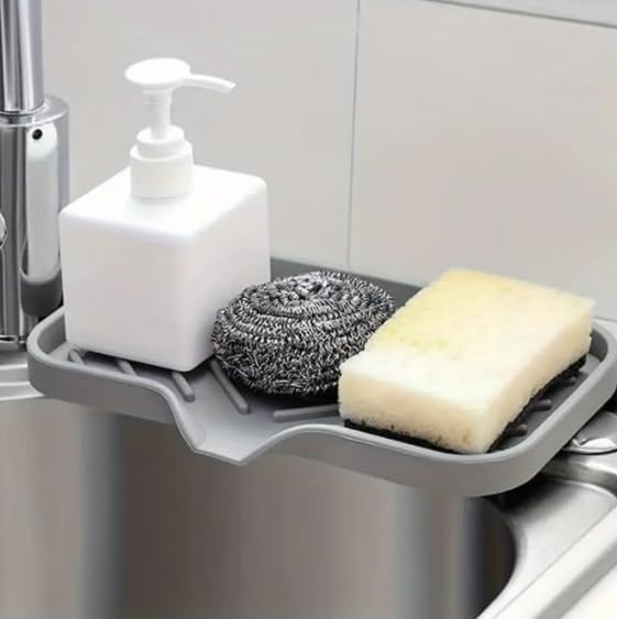 Kitchen Sink Organiser & Sink Organizer For Kitchen Basin | Kitchen Organizer Items With Sink Drainer, Kitchen Soap Stand For Si