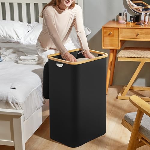 Laundry Basket With Lid, 120L Clothes Hamper For Laundry Basket, Laundry Hamper Organizer For Bedroom, Laundry Room, Dirty Cloth