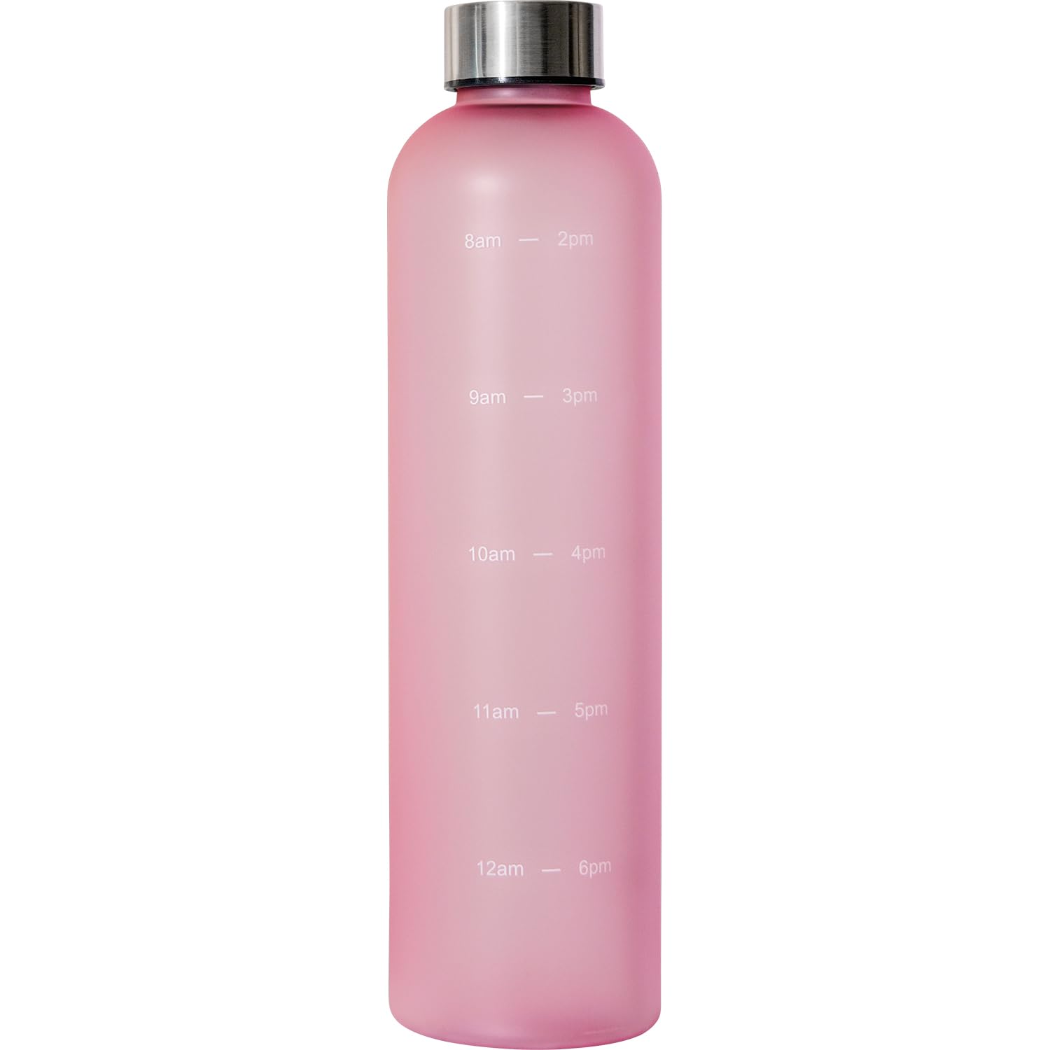 Wahei Freiz AMH-1629 Water Bottle with Graduations, 0.3 gal (1 L), Pink, My Bottle, Sports Bottle, BPA Free, Unbreakable, Light
