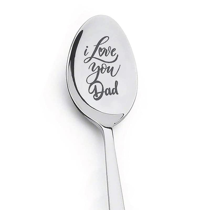 Dad Father Gifts Spoon From Daughter Son I Love You Dad Spoons For Dad Daddy Christmas Birthday Gifts For Dad Father Ice Cream S