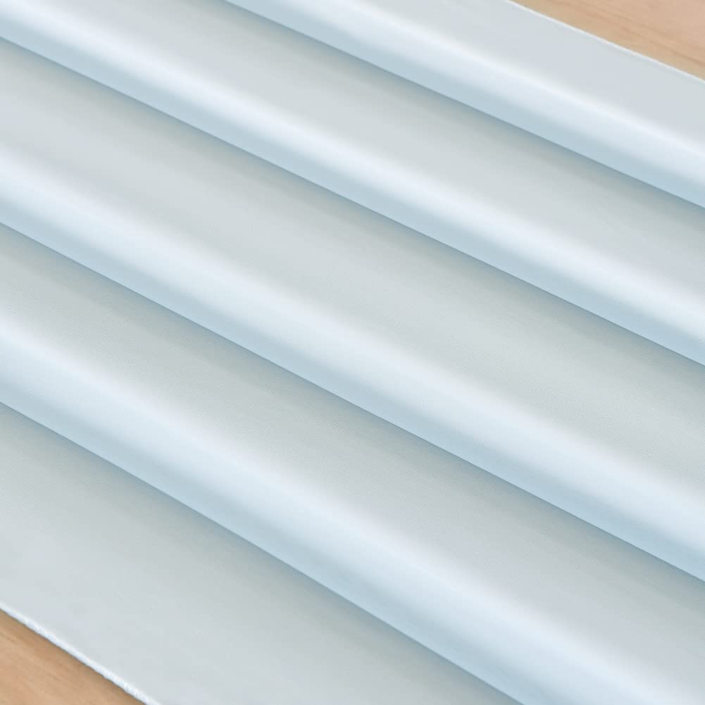 Socomi 10Ft Light Blue Chiffon Table Runner 29X120 Inches Wedding Runner Sheer Thanksgiving Christmas Bridal Shower Decorations