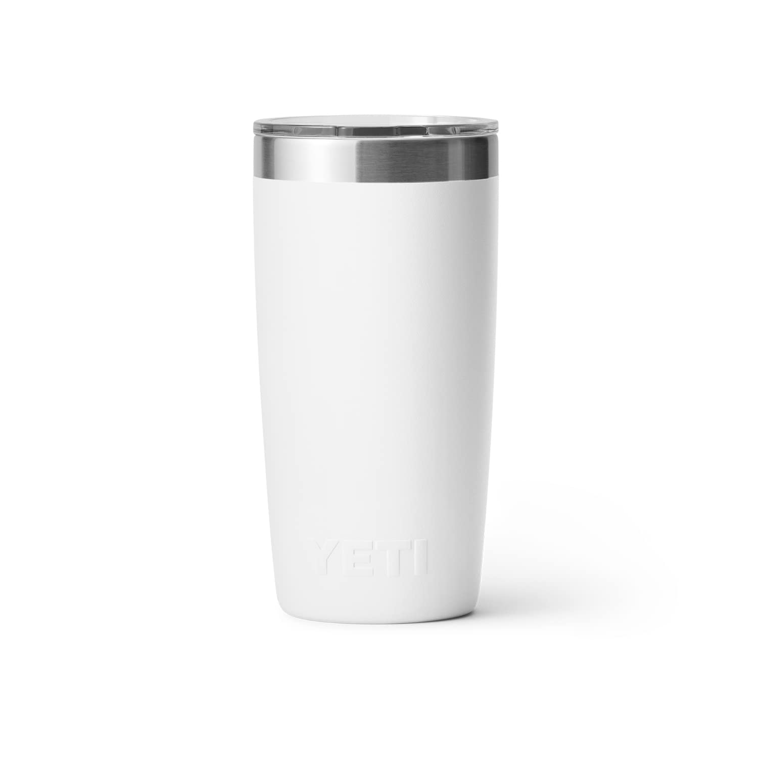 YETI Rambler 10 oz Tumbler, Stainless Steel, Vacuum Insulated, White, Model 21071015003