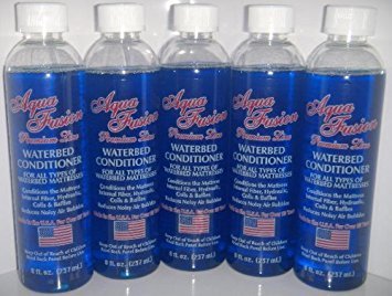 Waterbed Conditioner 5 Pack Of 8Oz Premium For California King, Queen, Full, Twin And Super Single Hardside Or Softside Water Be