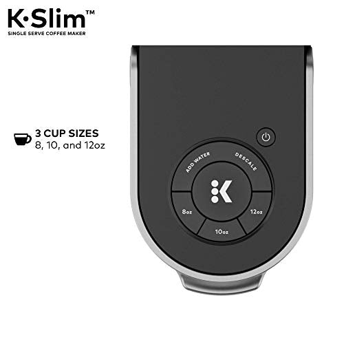 Keurig K-Slim Single Serve K-Cup Pod Coffee Maker, Multistream Technology, 3 Brew Sizes, Slim And Sleek Design, 46Oz Removable R