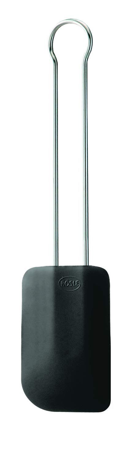 Rosle Rosle Stainless Steel & Silicone Flexible Spatula, 12Inch, Black