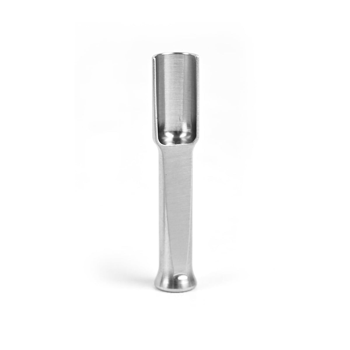 Mini Ss304 Stainless Steel Scoop With Tamp Tool,0.1 Gram Capacity 1.79 Inch Spoon For Multi-Purpose Use Sugar Salt Powder Spices