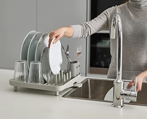 Joseph Joseph Compact Dish Rack - Grey, Model 851671, Space-Saving Design