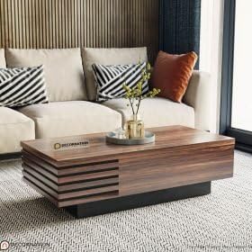 Decornation Elegant Orion Living Room Coffee Table: A Fusion Of Style And Functionality For Your Space (44X22X13,Brown)  Woo